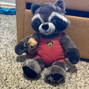 Build a Bear Rocket and baby Groot from Guardians of the Galaxy